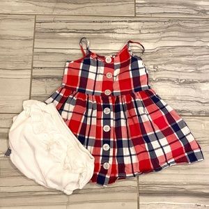 BOGO 4th of July Plaid Sundress